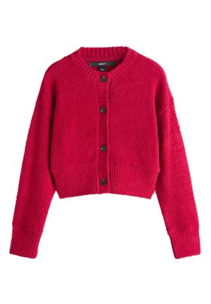 Next, REGULAR FIT - COSY BUTTON UP - Kardigán - cherry red