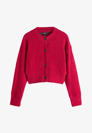 Next, REGULAR FIT - COSY BUTTON UP - Vesta na kopčanje - cherry red
