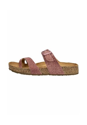 Haflinger SANDALEN - Sandales tongs - rosa raie