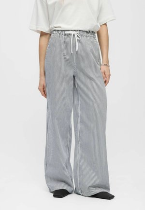Object WIDE LEG HOSE GESTREIFTE - Pantalon classique - cloud dancer