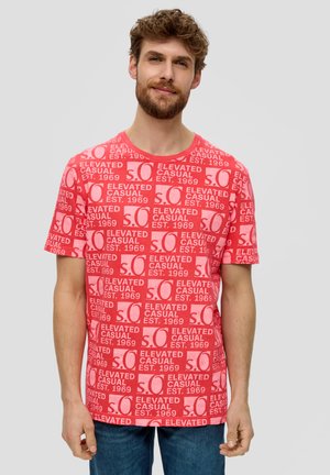 MIT LOGO - T-shirt print - korallrot