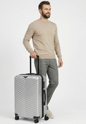 Redolz, ESSENTIALS 18 2.0 4 ROLLEN TROLLEY M 66 CM MIT DEHNFALTE UNISEX - Trolley - metallic-silver shiny
