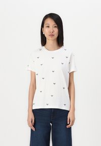 ICHI CAMINO - T-shirt print - cloud dancer