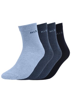 H.I.S 4 PACK - Socken - marine jeans
