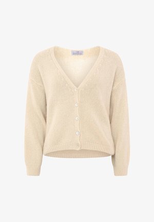 Zwillingsherz, STRICKJACKE "UNI" - Strickjacke - beige