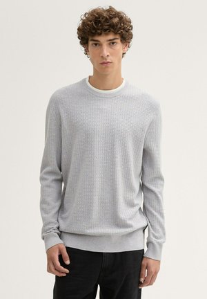TOM TAILOR DENIM Jersey de punto - light stone grey melange