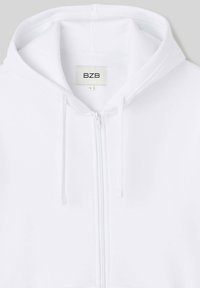 BZB BASIQUE - Sweat zippé - blanc