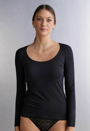 Nachtwäsche Shirt - schwarz  black