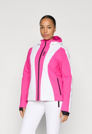 LADIES JACKET - Veste de ski - bianco/hot pink