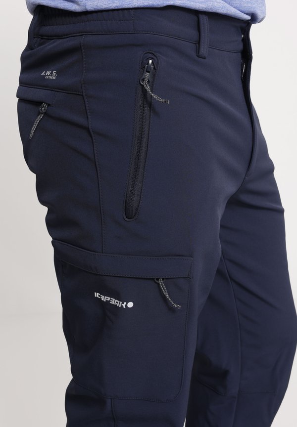 BOUTON - Cargo trousers - dunkel blau2