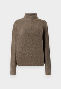 VMPLAZA ZIPPER BLOUS - Jumper - brown lentil