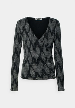 Colourful Rebel FAKE WRAP - Striktrøje - black