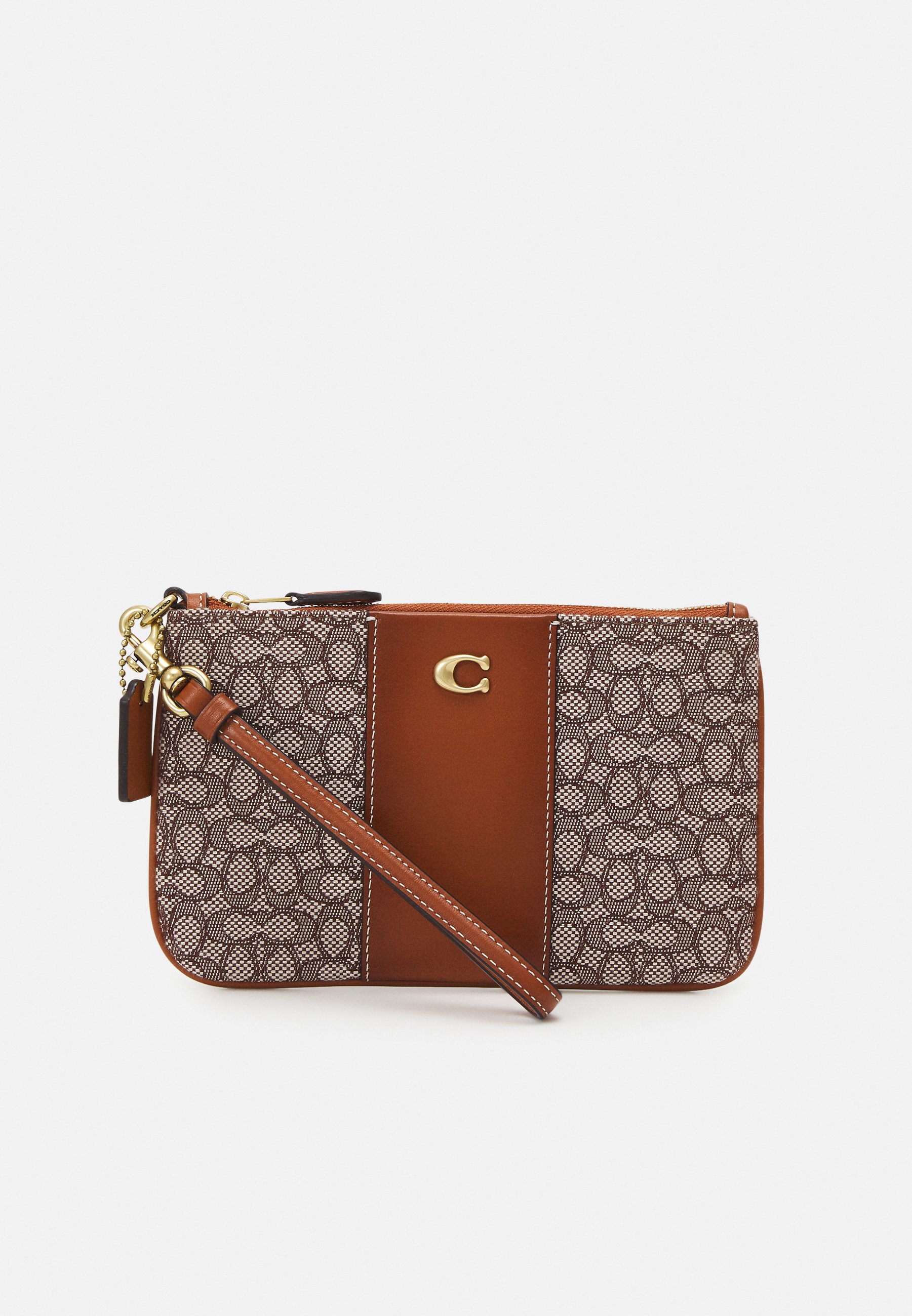 Coach signature wristlet brown Clearance