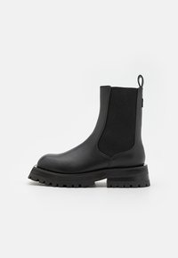 RIANNE - Enkellaarsjes met plateauzool - black