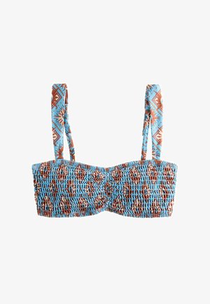 Never Fully Dressed, BANDEAU FIT - BIKINI TOP - Bikini-Top - blue brown