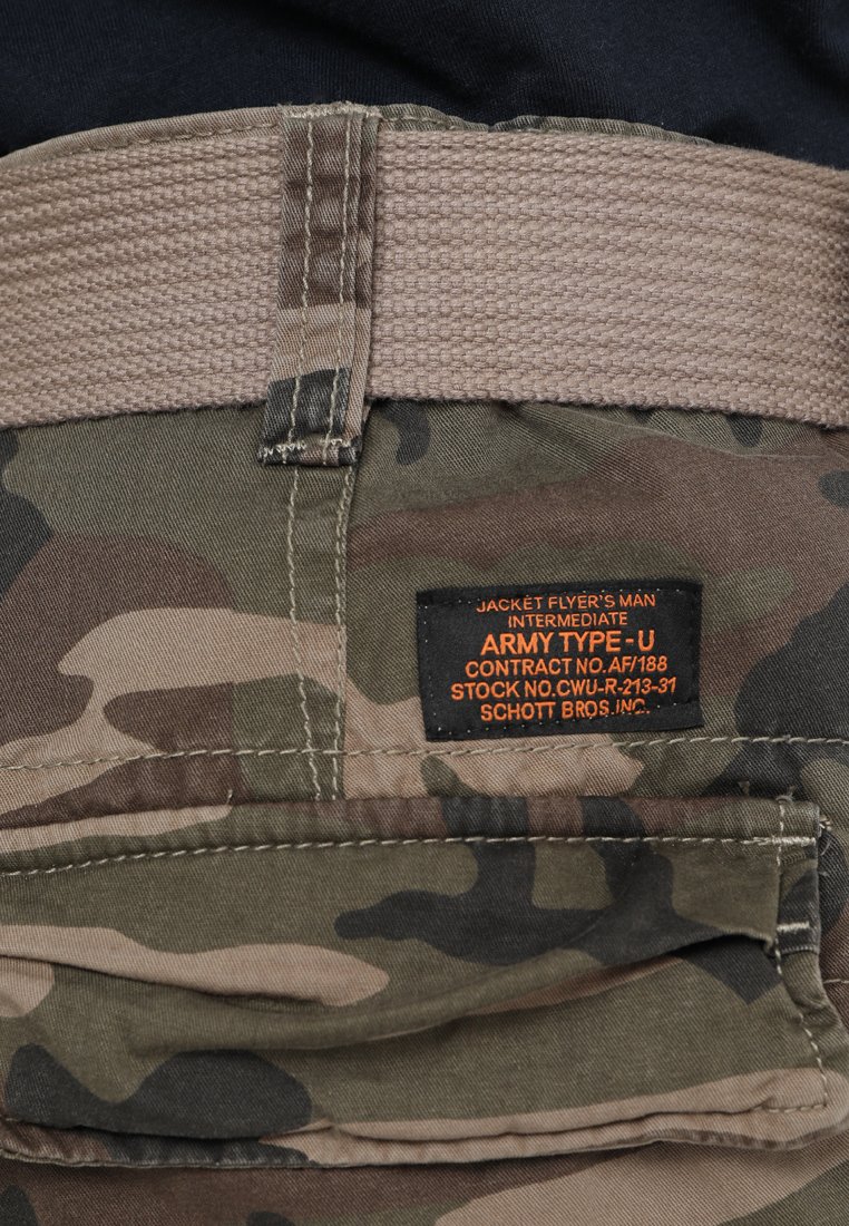 Schott TRRANGER Cargobukse camo khaki Zalando.no Schott TRRANGER - Cargobukse - camo khaki