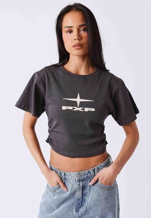 COURT NEO - T-shirt imprimé - gris requin shark