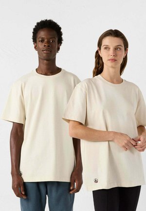 NATURAL ANDREA ROUND-NECK - T-shirt basic - white