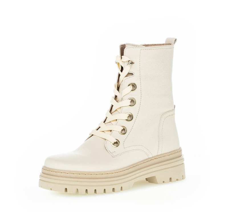 Gabor Botines con cordones - panna/crema - Zalando.es