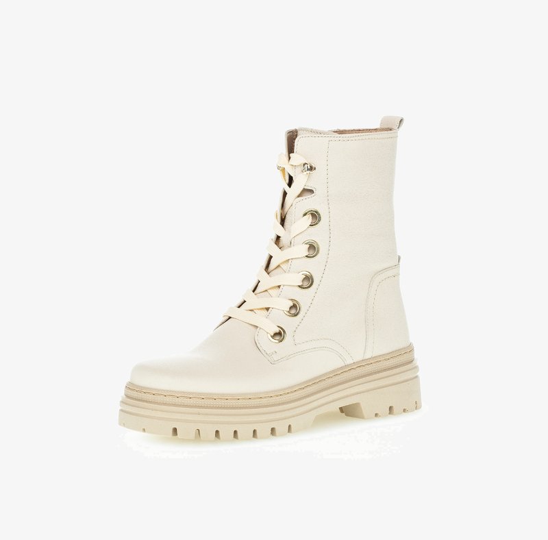 Gabor Botines con cordones - panna/crema - Zalando.es