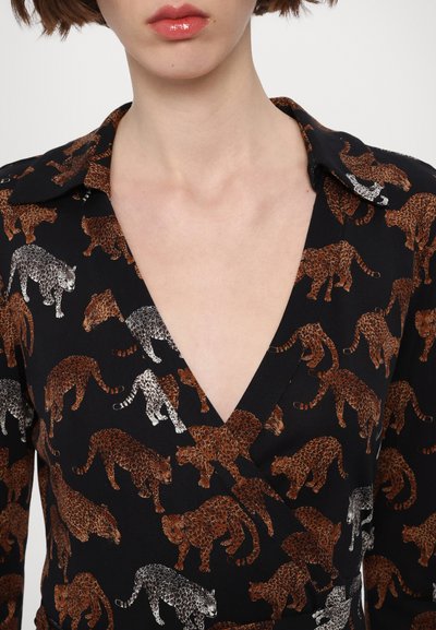 Diane von Furstenberg ABIGAIL MIDI DRESS - Rochie de zi - brown