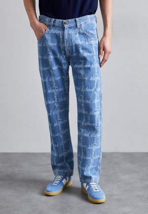 RANCH  - Jeans Straight Leg - grid/blue