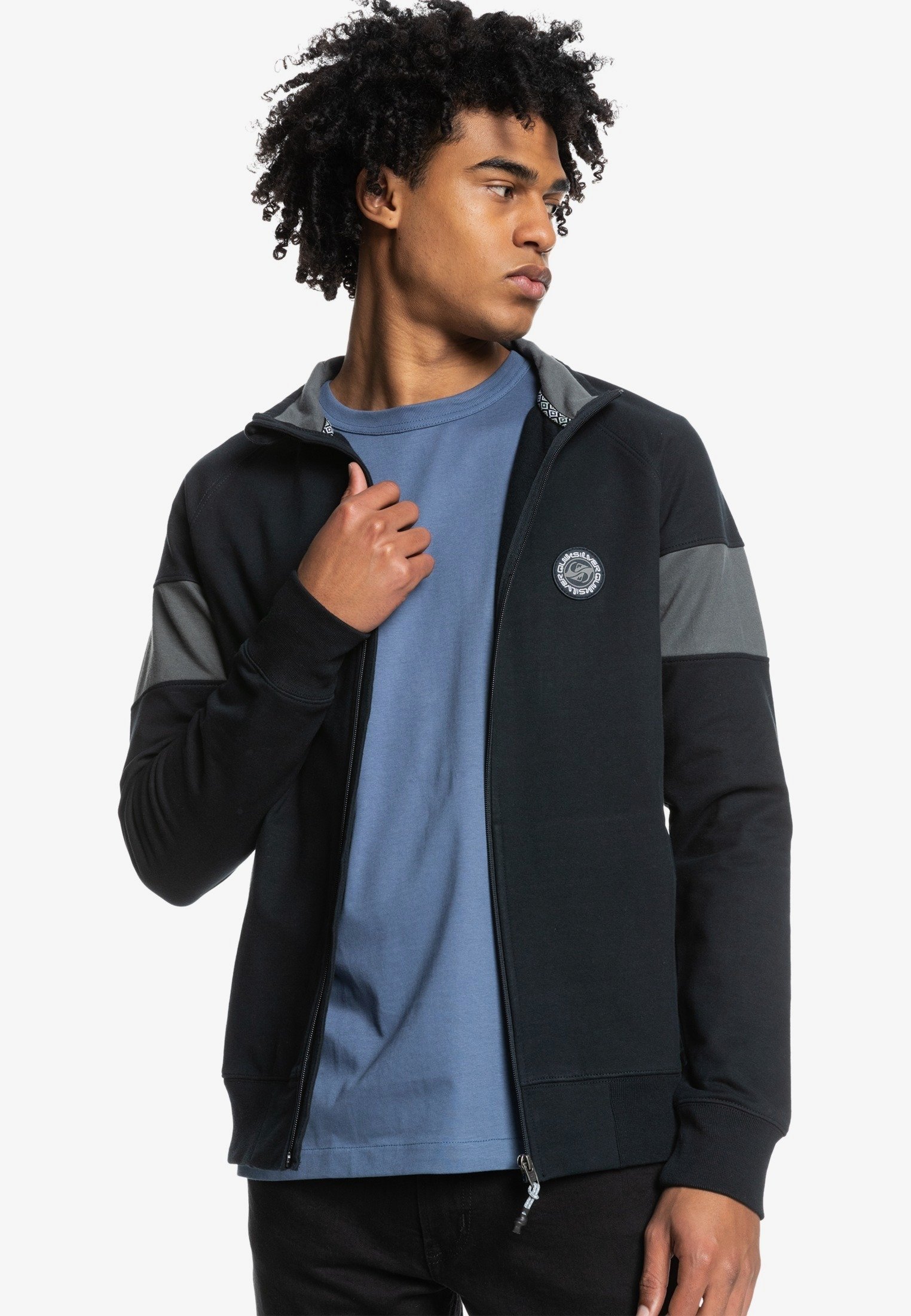 Quiksilver MYSTIC - Sudadera con cremallera - black/negro - Zalando.es