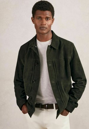 REGULAR FIT - DEVONSHIRE  - Veste en cuir - dark green