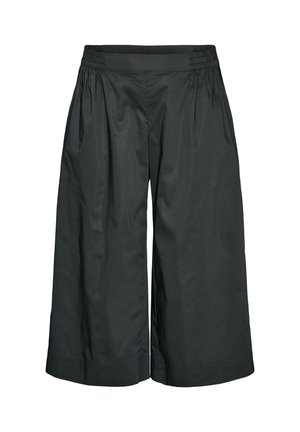 Zizzi, CULOTTE MIT GUMMIZUGBUND UND WEITEN BEINEN - Nohavice - schwarz