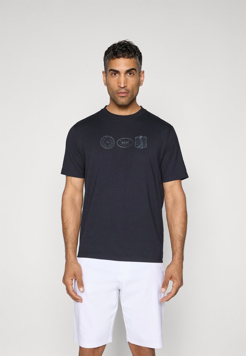 BOSS TEE - Print T-shirt - black