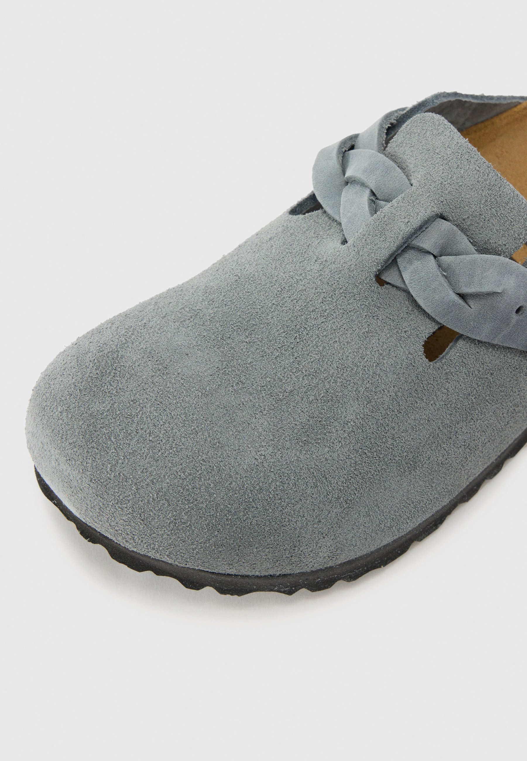靴 BIRKENSTOCK Boston Gray 27cm Birkenstock BOSTON BRAIDED LEOI/LEVE REGULAR - Sabots - basalt