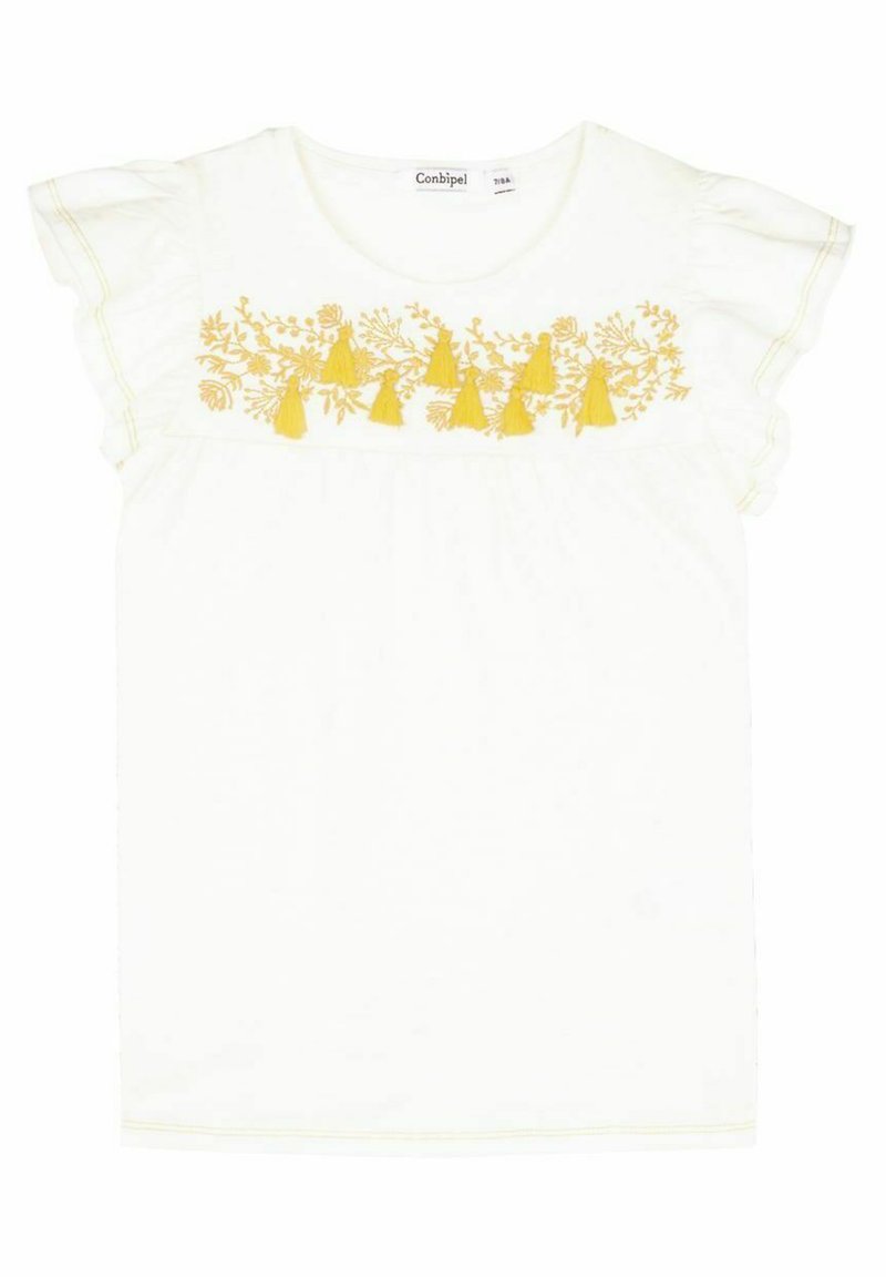 Kinder T-Shirts | Conbipel EMBROIDERED T-Shirt print bianco lana/offwhite - FV92877 Kinder T-Shirts | Conbipel EMBROIDERED T-Shirt print bianco lana/offwhite - FV92877