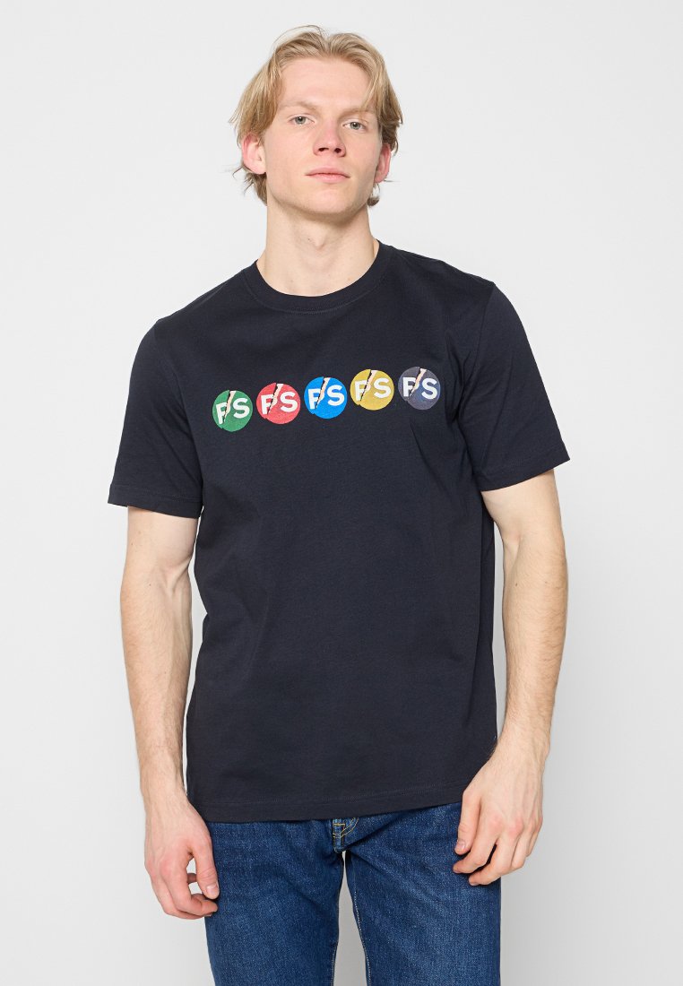 PS Paul Smith T-shirt print blauw