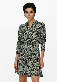 ONLY - ONLCORY V-NECK TUNIC  - Vapaa-ajan mekko - seagrass Pienoiskuva 1