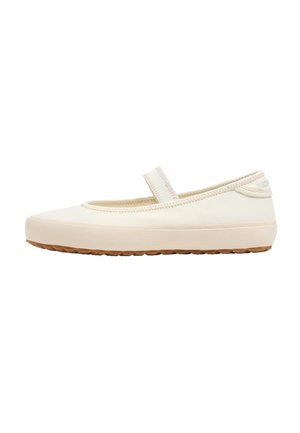 VULCANIZADA - Ankle strap ballet pumps - blanco roto