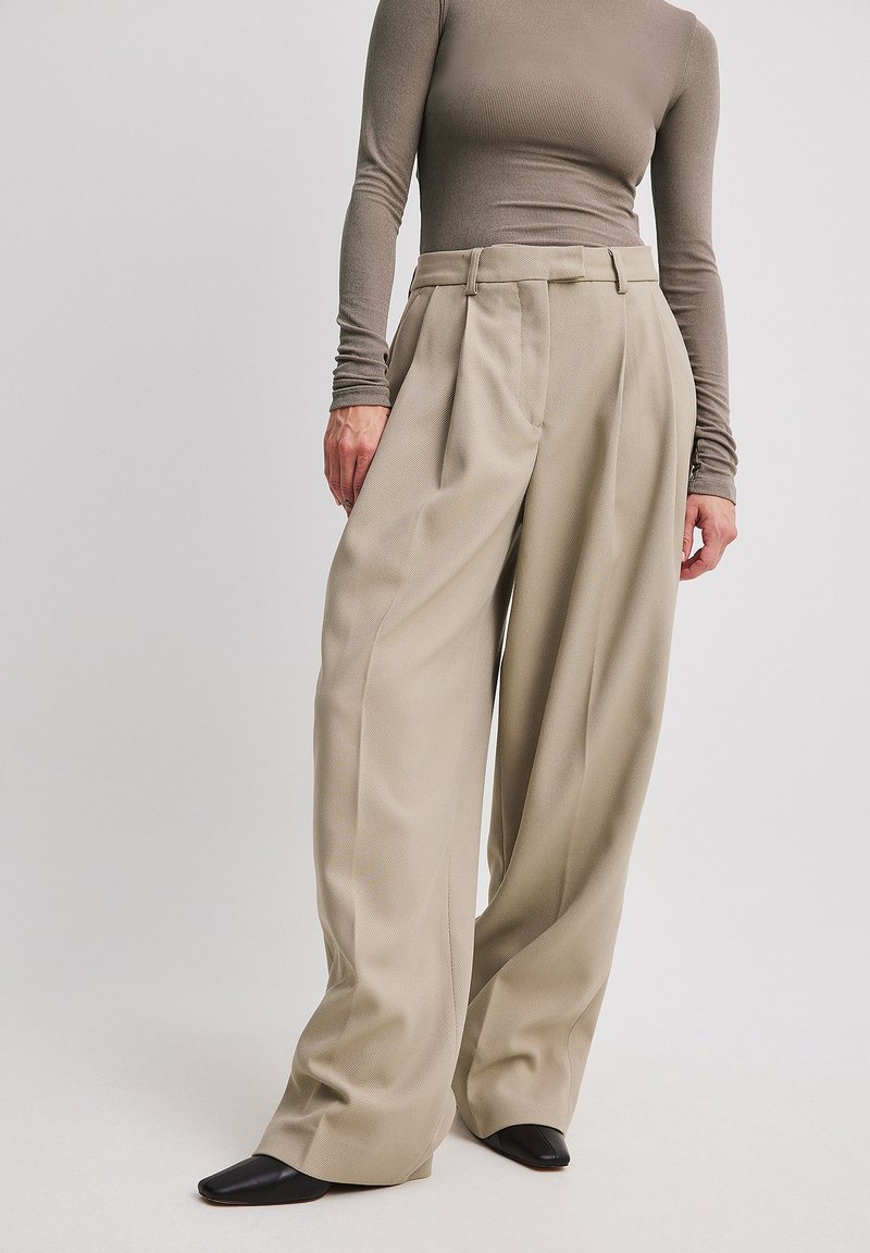 NA-KD - Stoffhose - beige, Vergrößern