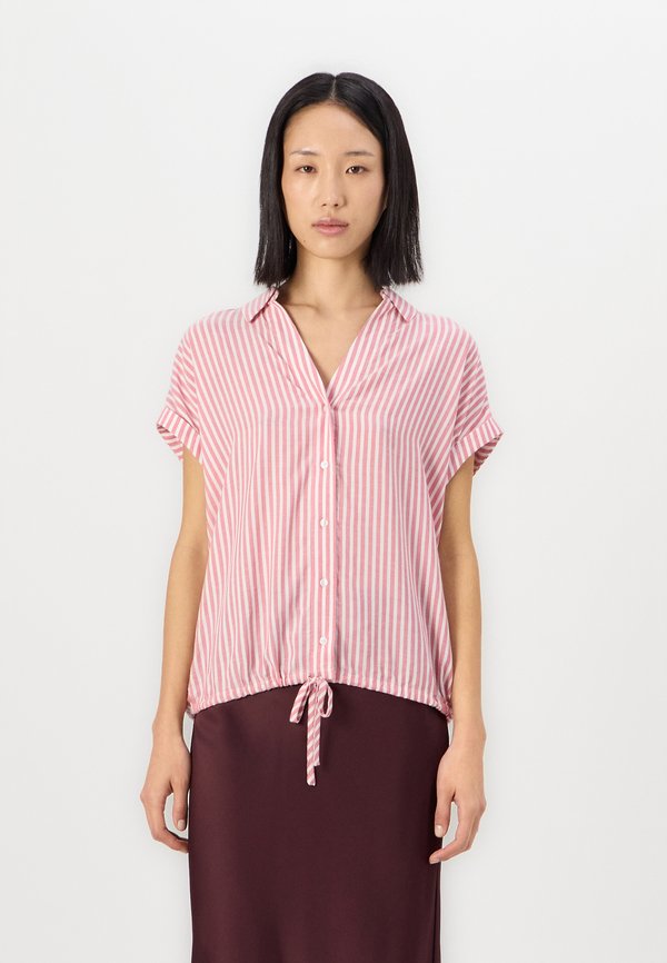 STRIPED SHORTSLEEVE - Button-down blouse