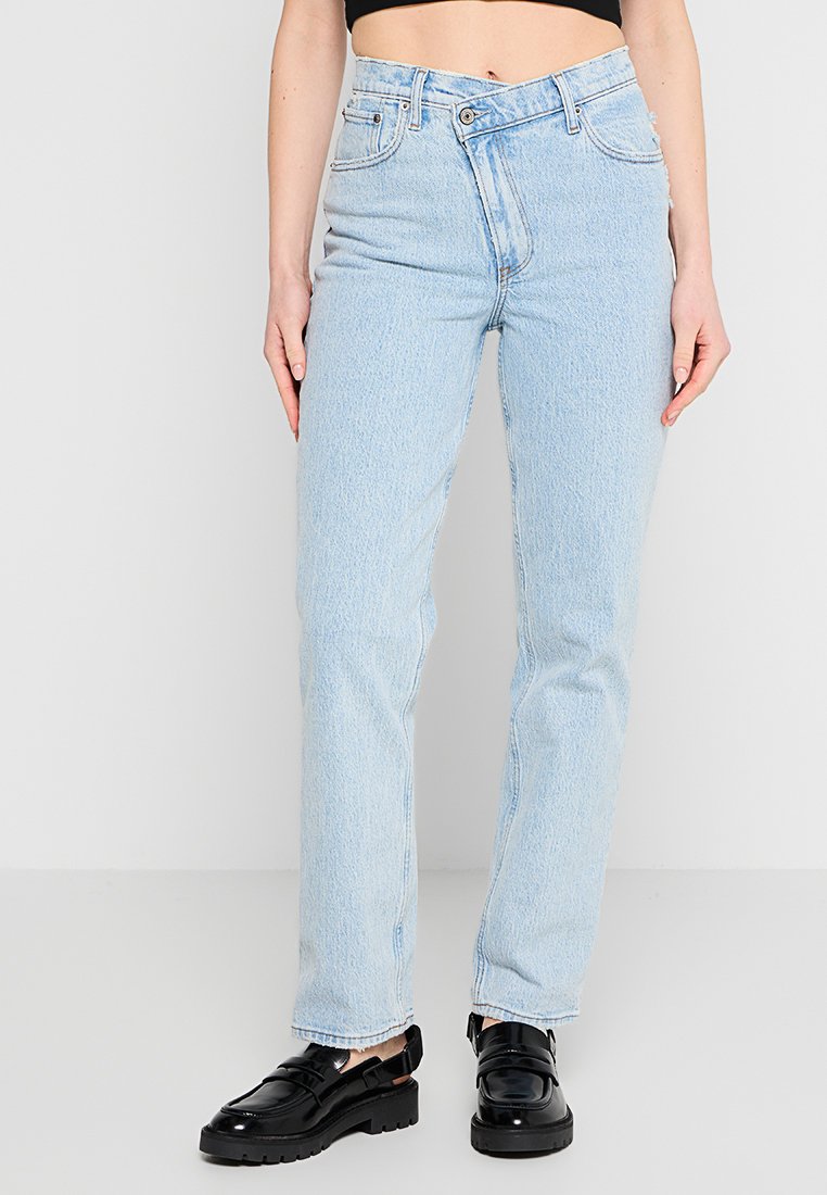 Abercrombie & Fitch Straight leg jeans lichtblauw Abercrombie & Fitch Straight leg jeans lichtblauw