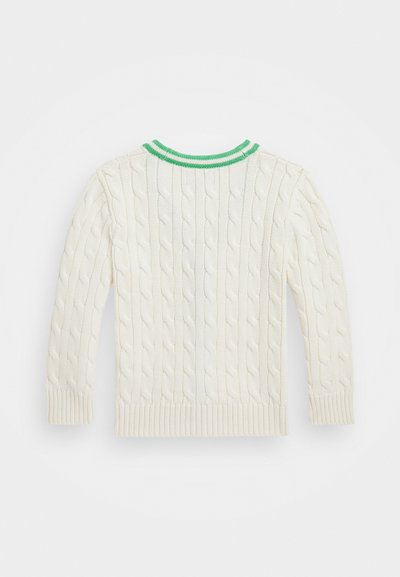 Polo Ralph Lauren COTTON CRICKET CARDIGAN - Kardigán - cricket cream