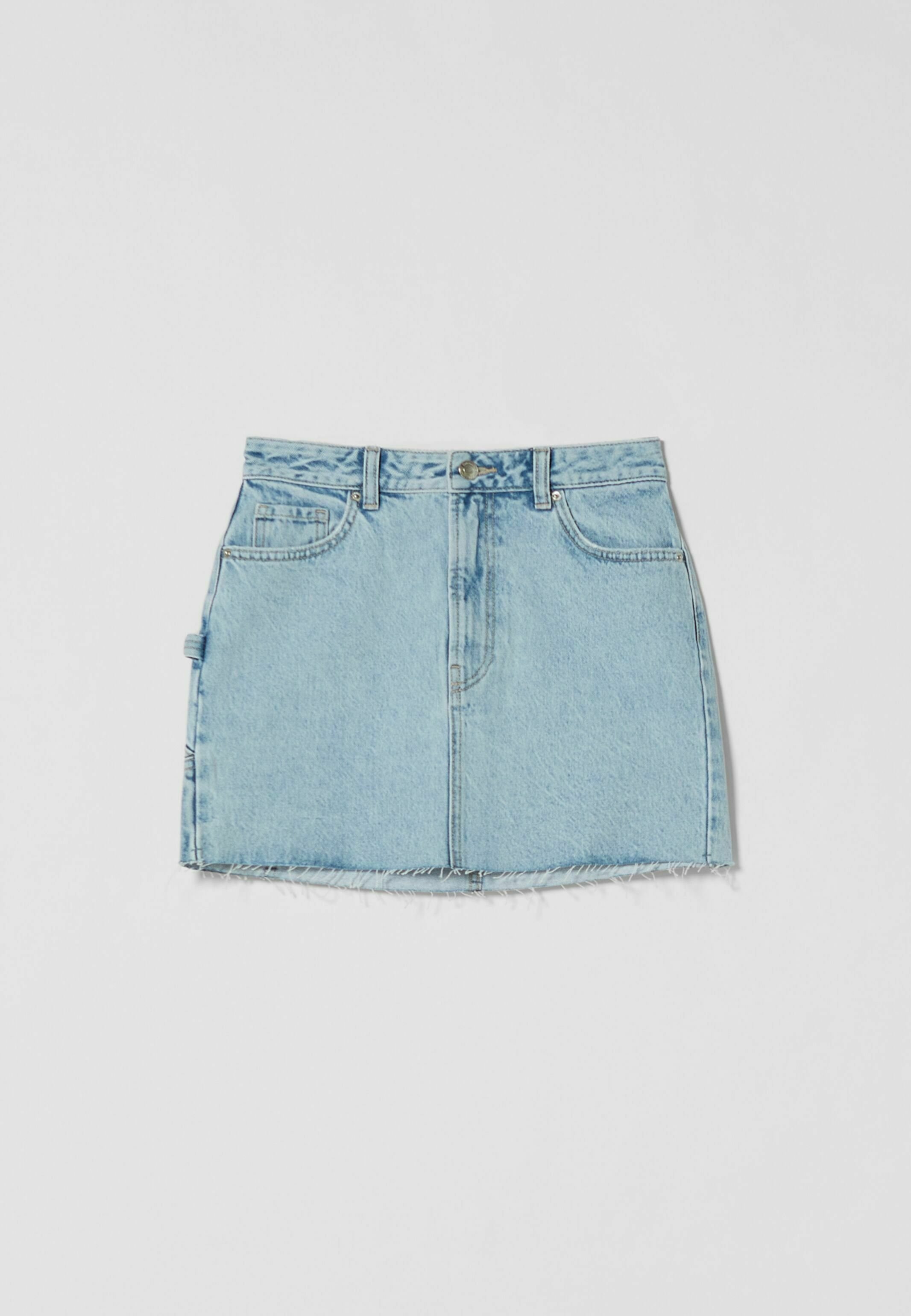 Bershka Gonna a campana - light blue/celeste - Zalando