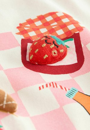 Next SHORT SLEEVE AND SET - Legíny – nohavice - pink padded picnic characters