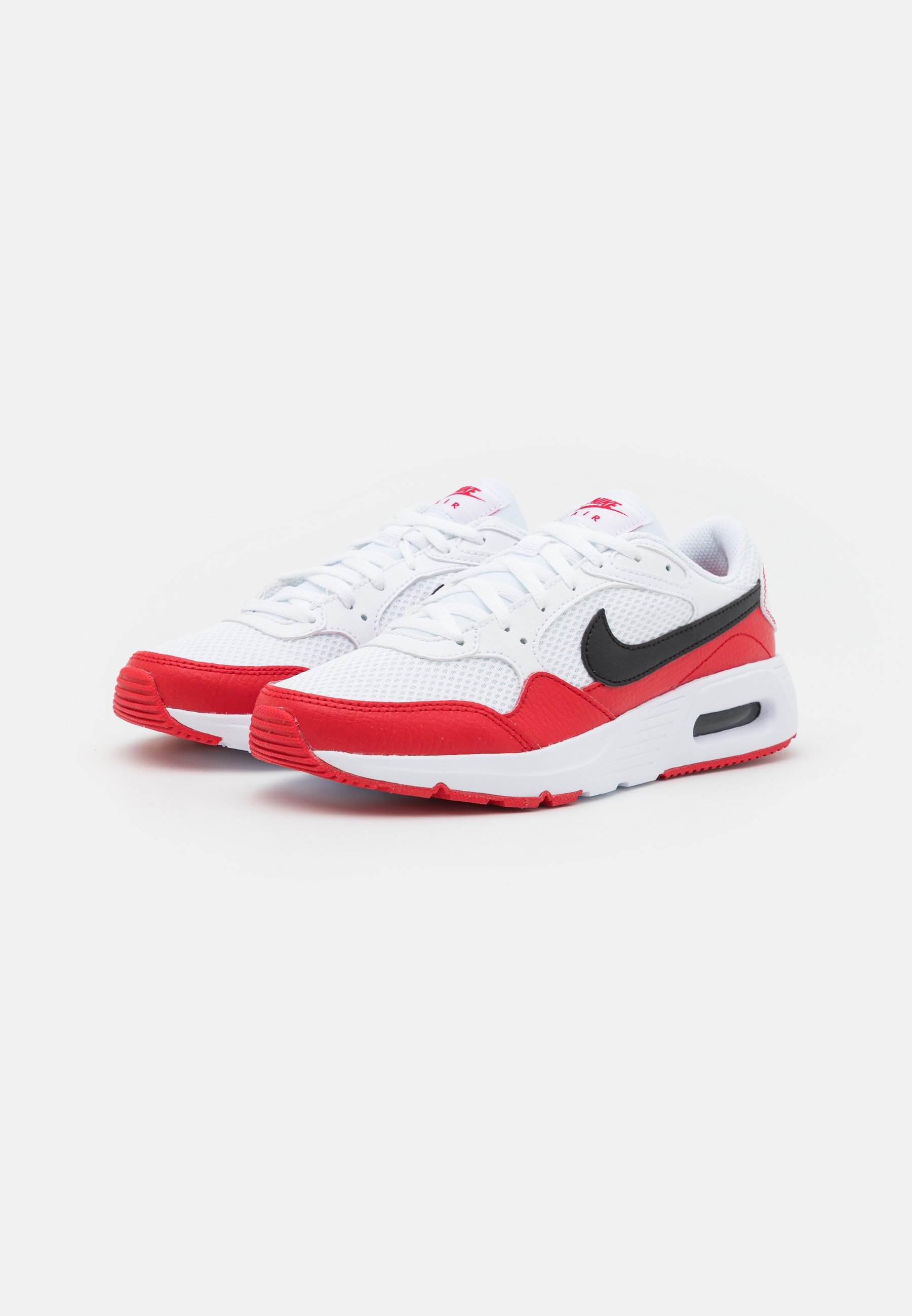 Nike Sportswear AIR MAX SC UNISEX - Trainers - white/black/university  red/white - Zalando.co.uk