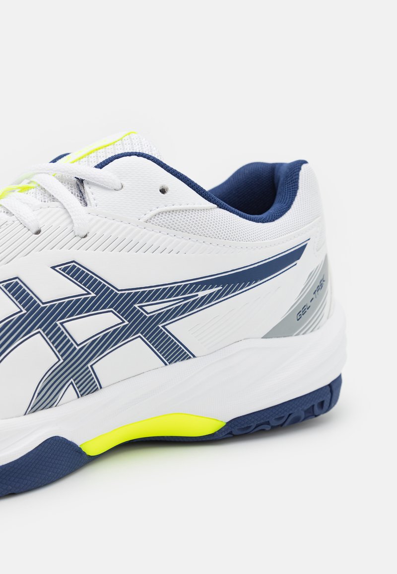 Asics White Neon Yellow & Navy Athletic Sneakers ASICS Gel-Rocket Volleyball Court Shoes White Neon Yellow  main image 2