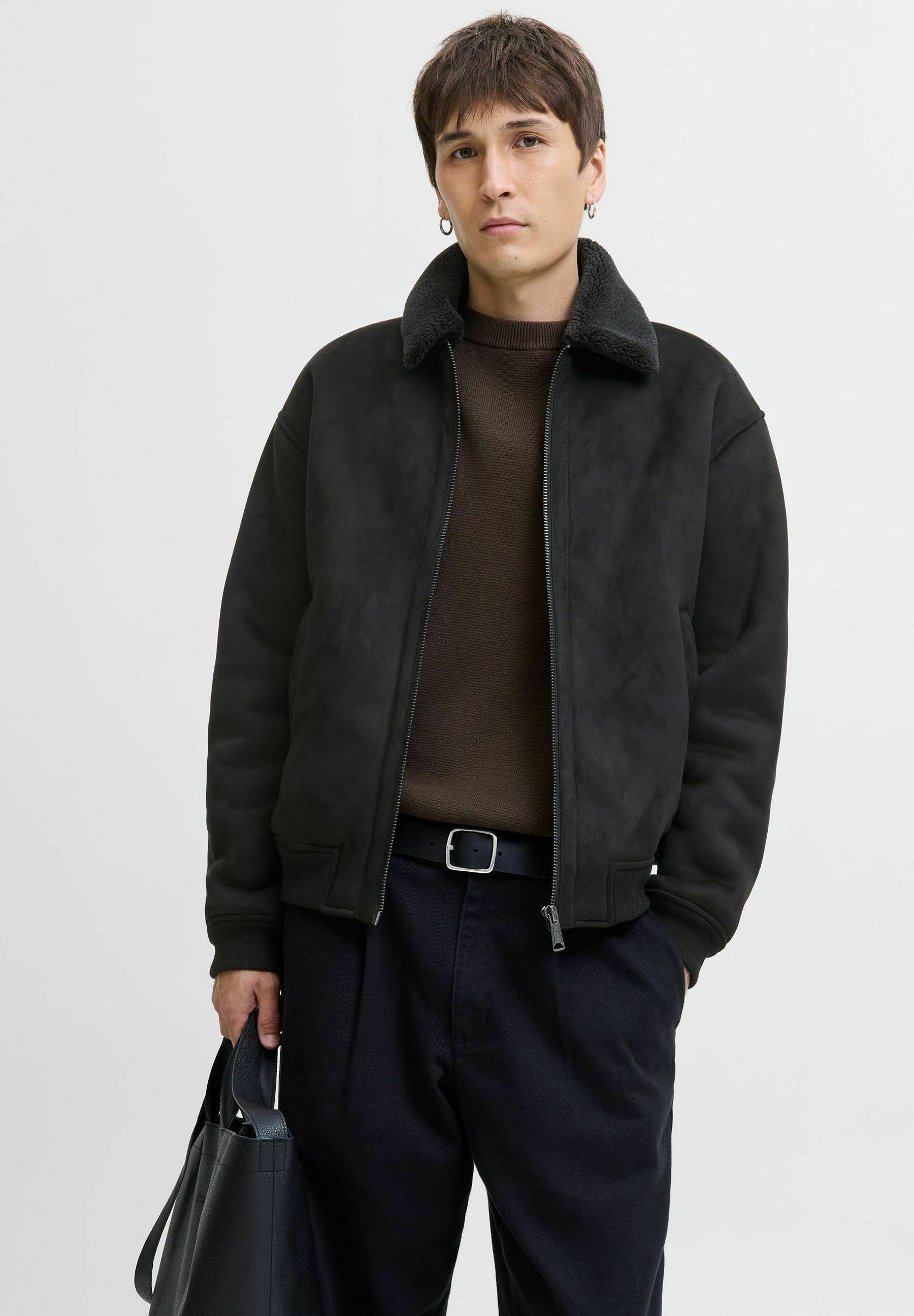 JACK & JONES Jprccwallace Giacca In Pelle Uomo - Giacchetta Di Qualità, Stile Classico E Moderno, Perfetta Per Ogni Occasione, Taglie Regolari