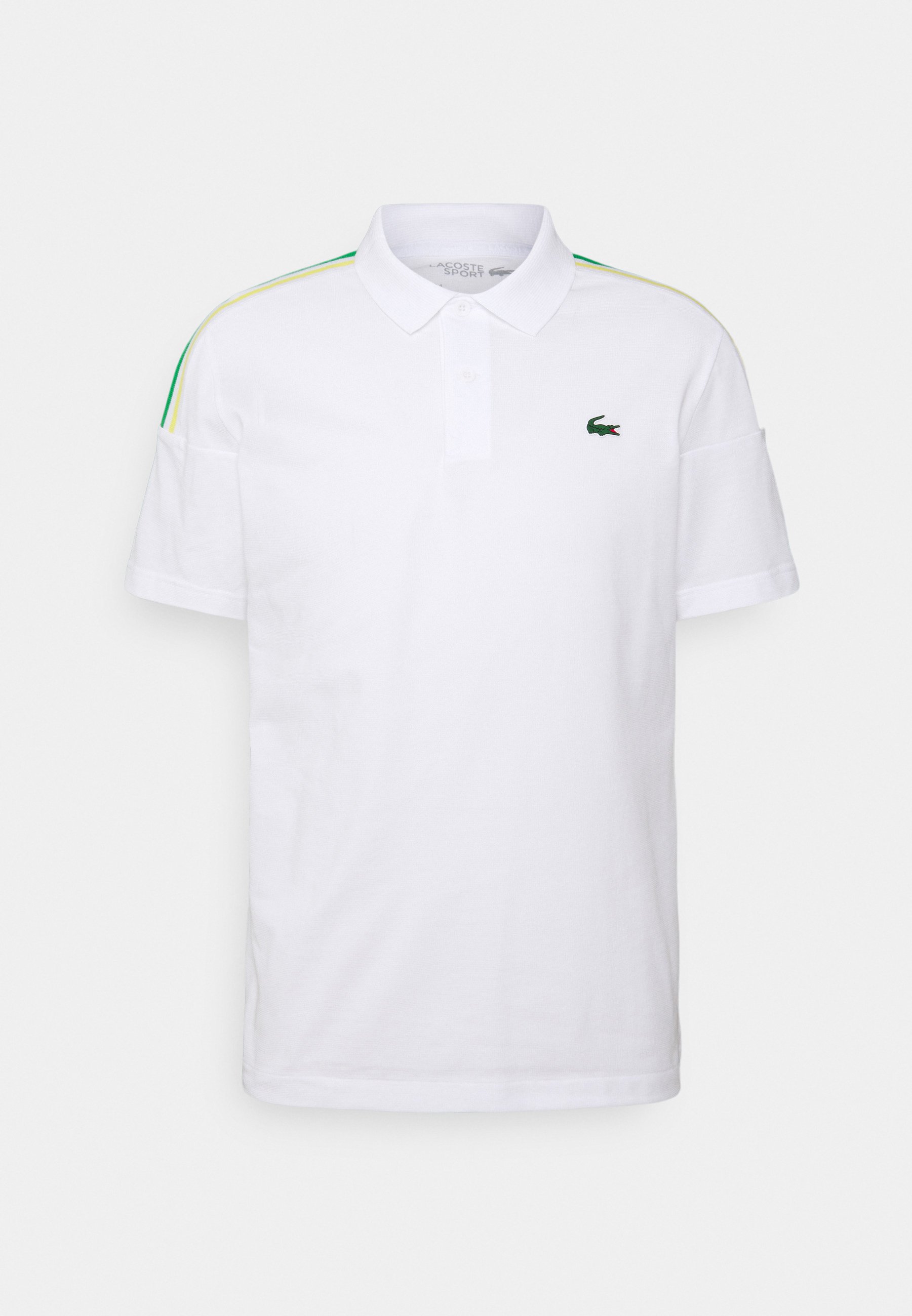 Lacoste Sport TOUR - Polo - weiß/grün/gelb/blanc - ZALANDO.FR