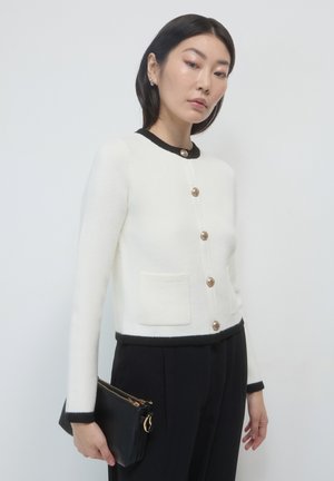 FINITURE A CONTRASTO - Blazer - bianco lana