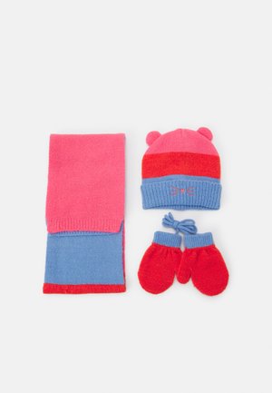 HAT SCARF GLOVES UNISEX SET - Scarf - multi-coloured