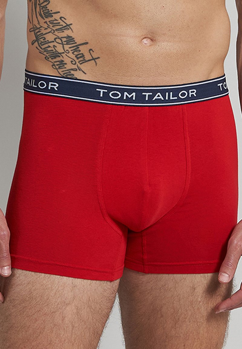 TOM TAILOR 6 PACK - Trunks - navy   grau   rot