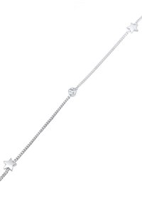 Elli SPARKLING STAR CHARM - MIT KRISTALLEN VON SWAROVSKI® - Fußkettchen - silberfarben