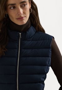 Lauren Ralph Lauren Petite QUILTED MOCKNECK VEST - Veste - dark navy